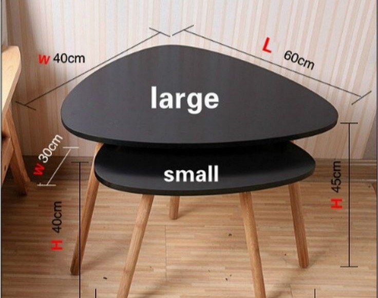 Mesa triangular x2